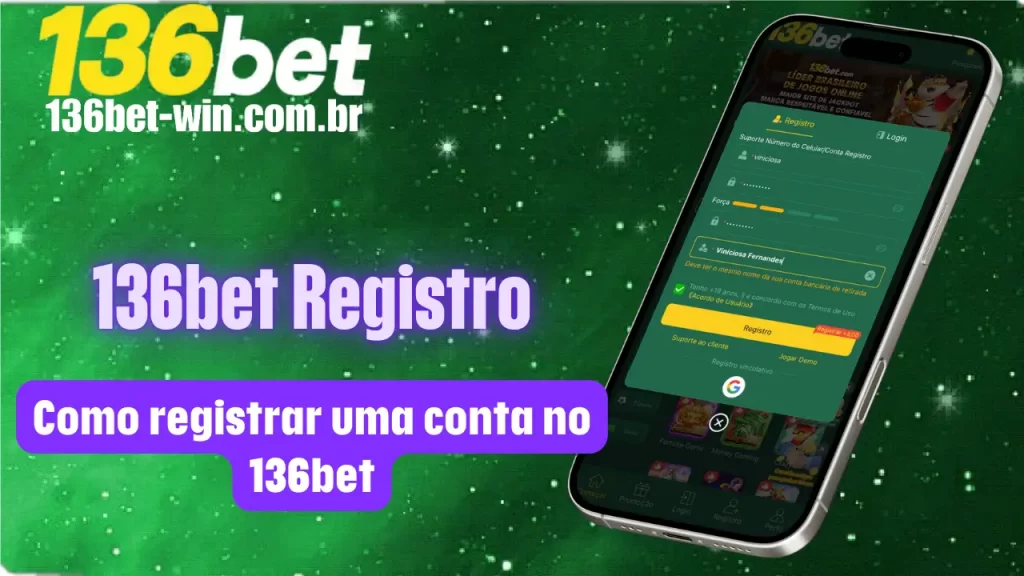 Como registrar uma conta no 136bet