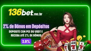 Deposite com PIX ou USDT e Receba até 2% de Bônus